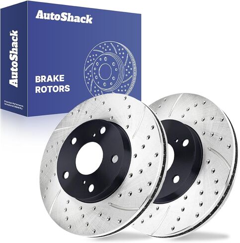 Autoshack Brake Rotors Front Brake Rotor Kit For 1992-2006 Toyota Camry 1995-2004 Avalon 1998-2003 Sienna 1999-2003 Solara 1992-2001 Lexus ES300 2.2L 2.4L 3.0L V6 FWD R41052PR in Kuwait
