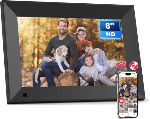 Frameo 16 بوصة FHD إطار صورة رقمي كبير wifi مع مكبر صوت Bluetooth ، 64 جيجابايت إضافية إلكترونية كبيرة إطار إطار الشاشة اللمس ، شارك على الفور الصور/مقاطع الفيديو عبر التطبيق والبريد الإلكتروني لأمي عيد الميلاد in Kuwait