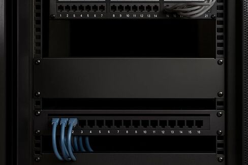 2U Blank Rack Panel for 19" rackmount Enclosure and Network Cabinets (Black, 1 Pack) in Saudi Arabia
