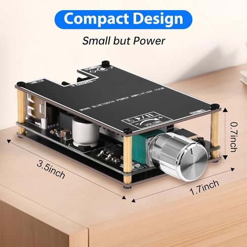 Amplifier Board,50W 2.0 Channel Bluetooth Amp Board with Treble and Bass Control,DC 12-24V, Bluetooth and AUX Inputs, Audio Amp Board for Home DIY Wireless Speakers, Password Free(ZK-502T) in Kuwait