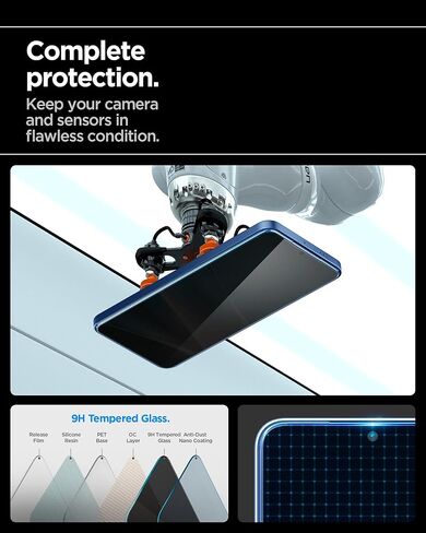 Spigen Tempered Glass Screen Protector [GlasTR EZ FIT - Privacy] Designed for Galaxy S25 Ultra [Case Friendly] - 2 Pack in Kuwait