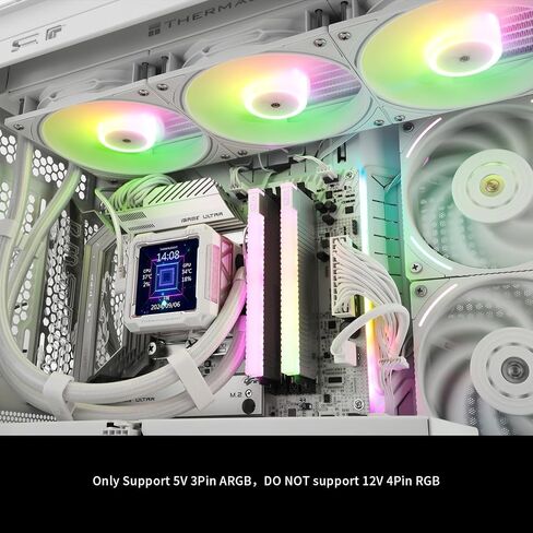 Thermalright FW PRO 360 ARGB Black CPU AIO Cooler,IPS LCD Screen with 320 * 320 Resolution,for AM5&Intel 1700/1851,High-Performance 360 Specs Water-Cooled with 2.73in Removable Display in Saudi Arabia