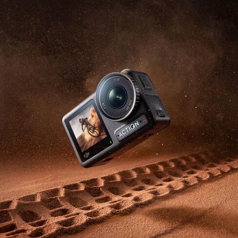 DJI Osmo Action 4 Combo Combo ، كاميرا عمل مقاومة للماء 4K/120 إطارًا في الثانية مع مستشعر 1/1.3 بوصة ، تصوير منخفض الإضاءة منخفضة ، أداء 10 بت و D-Log M ، 160 دقيقة ، كاميرا خارجية ، في الهواء الطلق in Kuwait
