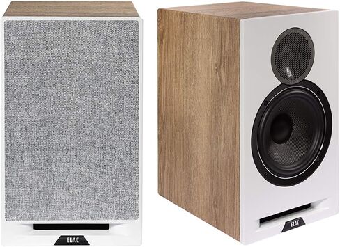 ELAC لاول مرة المرجع B6.2 مكبرات الصوت رف الكتب - (زوج) الأسود يربك ، مجلس الوزراء الجوز in Kuwait