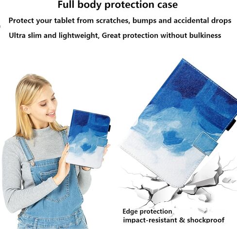 Case for iPad Mini 7 A17 Pro 2024/iPad Mini 6 2021 Case 8.3 "، Uucovers Trifold Stand Smart Hard Shell Lightweight Lights for iPad Mini 7th 7th Generation [Auto Wake/Sleep] ، Starry Night Blue in Kuwait