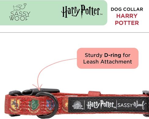 Dog Collar Harry Potter™ - S, Adjustable, Durable, Comfortable and Stylish Pet Accessories for Small Dogs - Officially Licensed in Kuwait