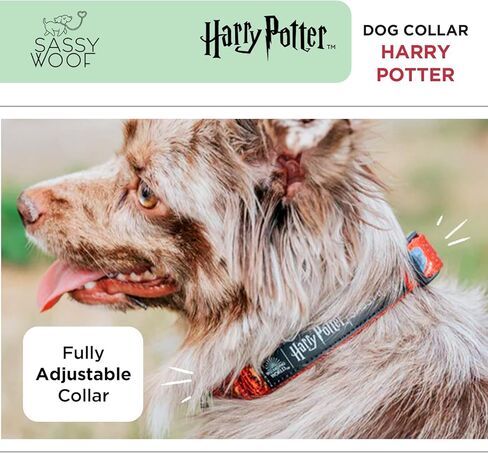 Dog Collar Harry Potter™ - S, Adjustable, Durable, Comfortable and Stylish Pet Accessories for Small Dogs - Officially Licensed in Kuwait