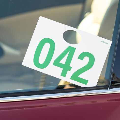 Car Service Tags 1000-1999 | Service Dispatch Numbers Auto Dealer Vehicle Repair Mirror Hang Tags with Numbered Key Tags, 1000 Ct in Kuwait