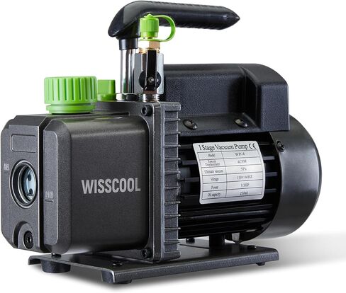 مضخة فراغ لـ HVAC ، 1/4HP 110V مرحلة واحدة مضخة تكييف الهواء لمضخة R12 R22 R134A R410A R502 مع الزيت (4.5 CFM) in Kuwait