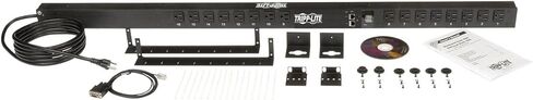 TRIPP LITE PDU مراقبة 208/240V 30A 36 C13 ؛ 6 C19 Outlets L6-30P LX Interface 10 FT CORM 0URM TAA (PDUMNV30HV2LX) in Kuwait