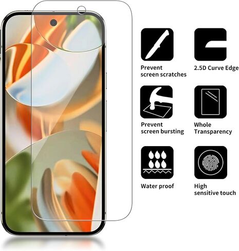 4 Pack Glass Screen Protector Compatible for Google Pixel 3a XL [9H Hardness]-HD Screen Tempered Glass, Scratch Resistant, Easy Install [Case Friendly] [Bubble Free] in Kuwait