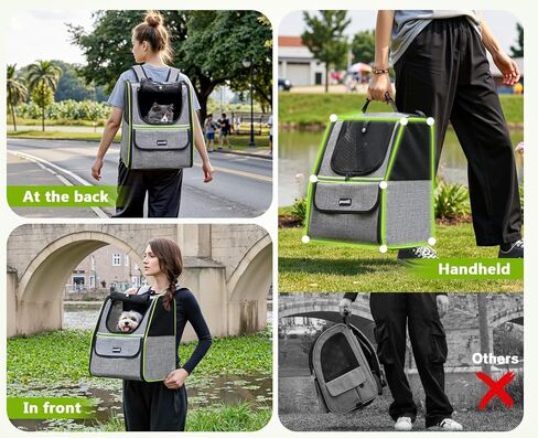 Pecute Cat Backpack Carrier, Small Dog Backpack Carrier, Pet Backpack Carrier for Cats Dogs Puppy Kitten, Cat Carrier Bag Carrying for Travel Hiking Bike Riding Walking Outdoor in Kuwait