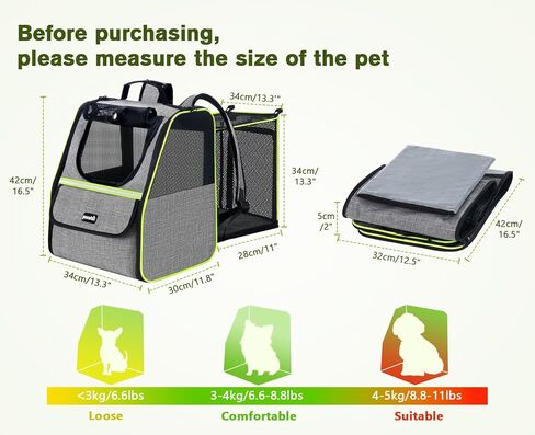 Pecute Cat Backpack Carrier, Small Dog Backpack Carrier, Pet Backpack Carrier for Cats Dogs Puppy Kitten, Cat Carrier Bag Carrying for Travel Hiking Bike Riding Walking Outdoor in Kuwait