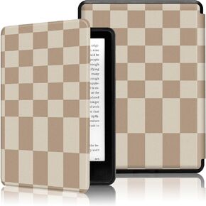 حالة Morock لـ 7 "New 7" Kindle Paperwhite (الجيل الثاني عشر-2024 تم إصدارها) ، تناسب Kindle Colorsoft Paperwhite Edition ، غطاء جلدي بوي خفيف الوزن مع Auto Wake/Sleep ، شوفان القهوة in Kuwait