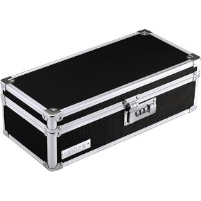 Vaultz Locking Medicine Storage Box with Combination Lock, 3.75" x 11.88" x 5.25", White (VZ00346) in Saudi Arabia