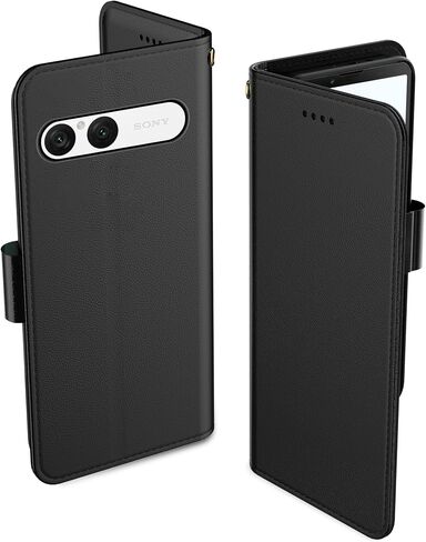 for Samsung Galaxy S25 Plus/s25+ Case PU Leather Flip Cover Wallet Case Protector with id Holder Card Slots Magnetic Closure Phone Cover Women Men for Galaxy S25 Plus Wallet Case, Black in Saudi Arabia