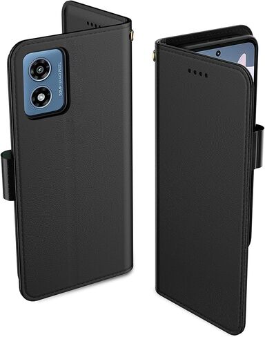 بالنسبة إلى Samsung Galaxy S25 Plus/S25+ CASE PU LEATHER LEATHY FLIP WALLET PROTTORTOR مع فتحات بطاقة هوية البطاقة مغنطيسية تغطية النساء الرجال من أجل Galaxy S25 Plus Wallet Case ، Black in Kuwait