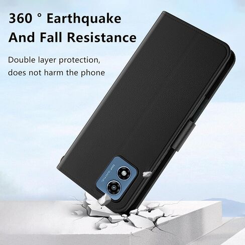 بالنسبة إلى Samsung Galaxy S25 Plus/S25+ CASE PU LEATHER LEATHY FLIP WALLET PROTTORTOR مع فتحات بطاقة هوية البطاقة مغنطيسية تغطية النساء الرجال من أجل Galaxy S25 Plus Wallet Case ، Black in Kuwait