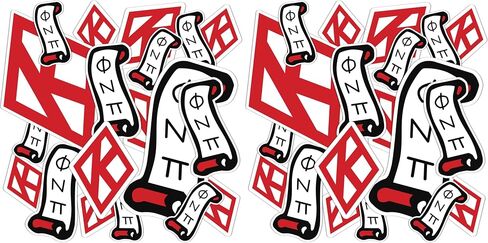Desert Cactus Kappa Alpha Psi Sticker KAP Yo Nupe Divine 9 Sheet Multiple Size Sticker Decal Laptop Water Bottle Car 13x11 Sheet (T1-2) in Saudi Arabia