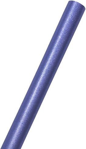 JAM Paper Gift Wrapping Paper Roll - 25 Sq Ft - Royal Blue Glitter - Sold Individually in Kuwait