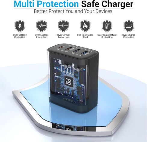40W USB C Charging Block, 4 USB C Ports, Type C Wall Plug Fast Charger Cube, Power Adapter Box for iPhone 16, 15, 14, 13, 12, 11, Galaxy Phones, Watch, Tablet, Smartphones - 2Pack in Saudi Arabia