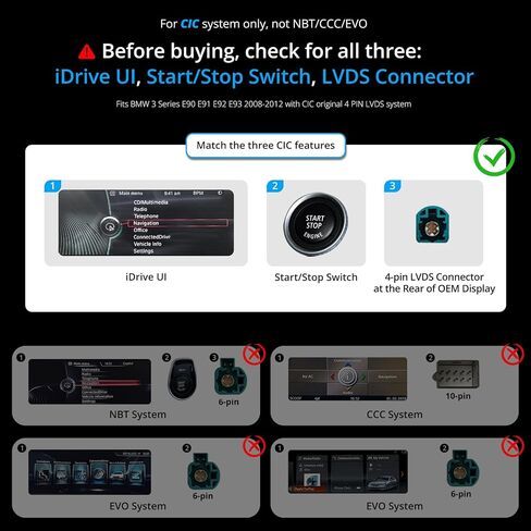 ATOTO 12.3" Car Stereo with Wireless CarPlay & Android Auto Compatible with BMW X1 Series F48 2016-2017 NBT System, Keep Original Function, GPS Tracking, AI DriveChat, Dual Bluetooth, 4G LTE in Kuwait