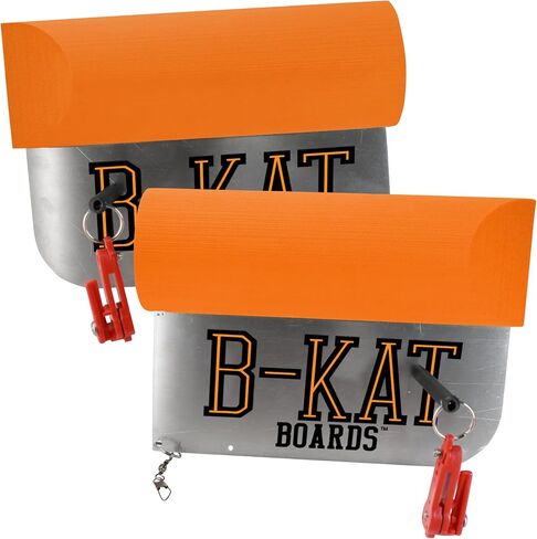 Catfishing & Walleye Planer Boards, Reversible Side Planer, for Trolling, Dragging, Anchor Boat Fishing, Set of 2 Boards, Made in The USA in Saudi Arabia