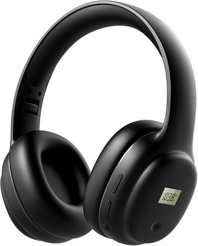 Rechargeable and Portable Personal FM Radio Headphones with Best Reception, Walkman Wireless Headset FM Radio Ear Muffs for Jogging, Mowing, Cycling, Meeting FM Receiver, White in Saudi Arabia