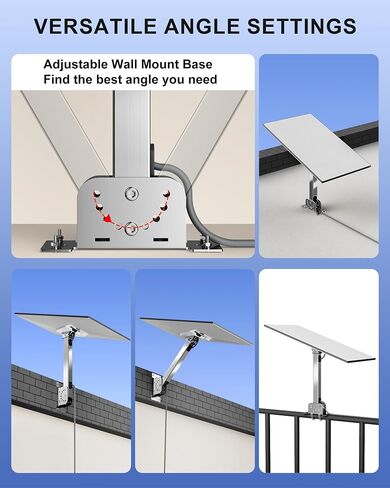 for Starlink Roof Mount Gen3 304 Stainless Steel,0-120° Adjustment for Starlink Mounting Kit Suitable for Star Link Gen 3&V3 Standard Dish,for Starlink Gen 3 Pole Adapter for Wall Mount in Saudi Arabia