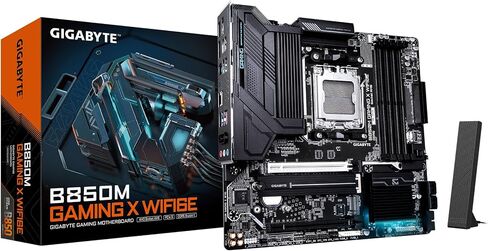 GIGABYTE B850 Gaming X WIFI6E AMD AM5 LGA 1718 Motherboard, ATX, DDR5, 3X M.2, PCIe 5.0, USB-C, WIFI6E, 2.5GbE LAN, EZ-Latch, 5-Year Warranty in Saudi Arabia