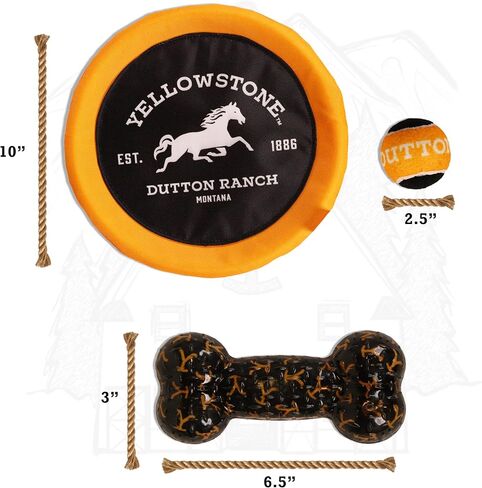 Mean Girls Official Merchandise | Dog Toy Set Includes Squeaky Balls, Frisbee Disc and a Chew Toy Circle Donut in Saudi Arabia