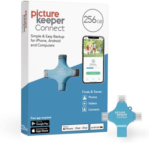Picture Keeper Connect Photo & Video USB Flash Drive for Apple, Android, & PC Devices, 64GB Thumb Drive in Kuwait