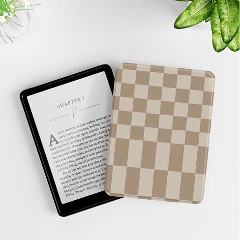 MOROCK Case for All-New 7" Kindle Paperwhite (12th Generation-2024 released), Fits Kindle Colorsoft Paperwhite Signature Edition, Lightweight PU Leather Cover with Auto Wake/Sleep, Khaki Leopard Print in Kuwait