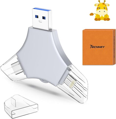 USB 3.0 محرك أقراص فلاش 64 جيجابايت لجهاز iPhone ، 3in1 عصا تخزين حارس مرجعية صورة للذاكرة الخارجي لالتقاط الصور/الفيديو/البيانات/النسخ الاحتياطي ، V8.89HIGHIGH in Saudi Arabia