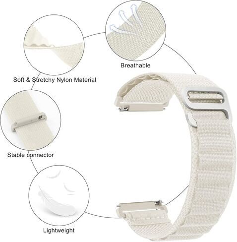 نطاقات Meliya لـ Galaxy Watch 7/6/5/4/FE/FE 40 مم 44 مم ، ل Samsung Galaxy Watch 5 Pro Band 45mm ، لـ Galaxy 6/4 Classic Bands 47mm 43mm 46mm 42mm Women Men Men Braided Magnetic Buck Strap in Saudi Arabia
