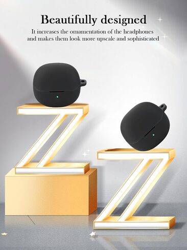 Compatible with QCY MeloBuds Pro True Wireless Earbuds(2024) Soft Silicone Protective Case Cover with Keychain,Cleaning Kit and Lanyard, Shockproof Cover for QCY MeloBuds Pro Earbuds-Green in Saudi Arabia