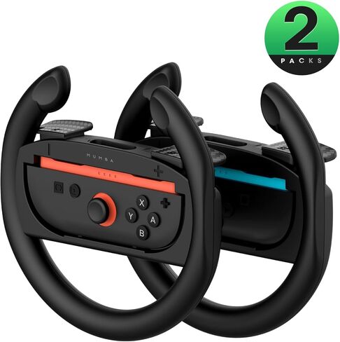 Mumba Hand Grips Compatible with Nintendo Switch 2 JoyCon [2 Pack] Wear Resistant Game Switch Controller Handle Case Kit for Switch 2 Joy Cons 2025, Black in Kuwait