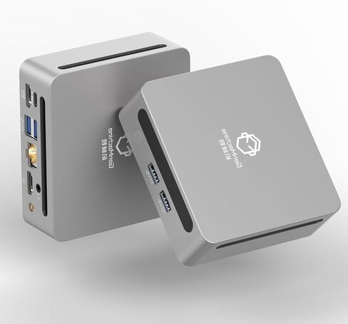 Mini PC Amd Ryzen 5 4500U ، كمبيوتر صغير عالي الأداء للمنزل والمكاتب ، لا شيء RAM ، لا شيء SSD ، 4K HDMI ، Wi-Fi 6 ، Bluetooth 5.2 ، التصميم المدمج والهادئ Barebone in Kuwait