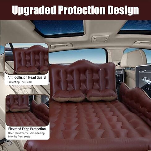 مرتبة سرير هواء السيارة ، حصيرة سيارات الدفع الرباعي القابلة للنفخ ، وسادة التخييم السميكة وسادة النوم مع الهواء مضخة 2 الوسائد سجادة الخلفية المحمولة للسيارات في الهواء الطلق سيارات المنزل in Kuwait