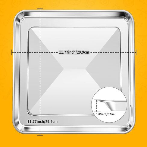 10" × 10" Enamel Baking Pan for Breville Compact Smart Oven，Food Grade Non-stick Toaster Oven Replacement Parts Accessories Compatible with Breville Mini Smart Toaster Oven, Dishwasher Safe in Saudi Arabia