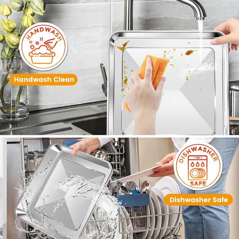 10" × 10" Enamel Baking Pan for Breville Compact Smart Oven，Food Grade Non-stick Toaster Oven Replacement Parts Accessories Compatible with Breville Mini Smart Toaster Oven, Dishwasher Safe in Saudi Arabia