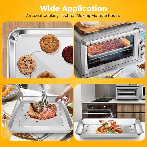 10" × 10" Enamel Baking Pan for Breville Compact Smart Oven，Food Grade Non-stick Toaster Oven Replacement Parts Accessories Compatible with Breville Mini Smart Toaster Oven, Dishwasher Safe in Saudi Arabia