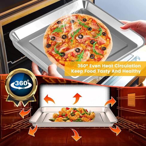 10" × 10" Enamel Baking Pan for Breville Compact Smart Oven，Food Grade Non-stick Toaster Oven Replacement Parts Accessories Compatible with Breville Mini Smart Toaster Oven, Dishwasher Safe in Saudi Arabia