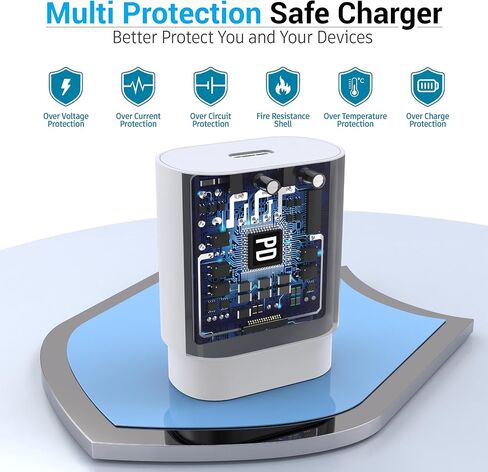 TT&C 2-Pack 30W USB C Fast Charger, USB-C Block with 10FT & 6FT Cable in Kuwait