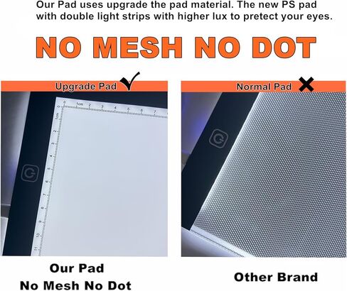 لوحة إضاءة YUZAMOOR A4 للتتبع وإزالة الأعشاب الضارة من الفينيل، 3 مستويات إضاءة LED لوحة النسخ صندوق تتبع الضوء طاقة USB رفيعة للغاية لفن الماس، وأدوات إزالة الأعشاب من الفينيل، والرسم، والتتبع مع المشابك in Kuwait