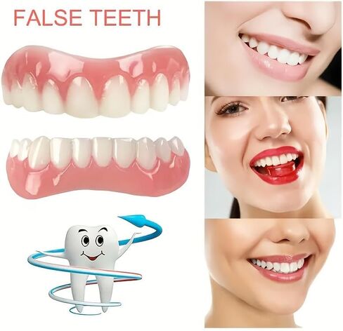 Cosmetic Dental Veneers, Upper and Lower False Teeth Set, Comfortable Fit, Natural Looking Smile in Saudi Arabia