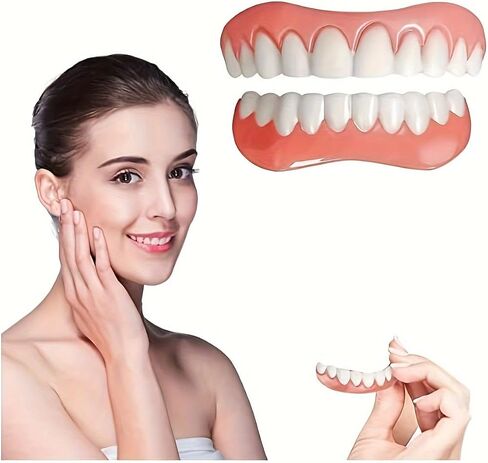 Cosmetic Dental Veneers, Upper and Lower False Teeth Set, Comfortable Fit, Natural Looking Smile in Saudi Arabia