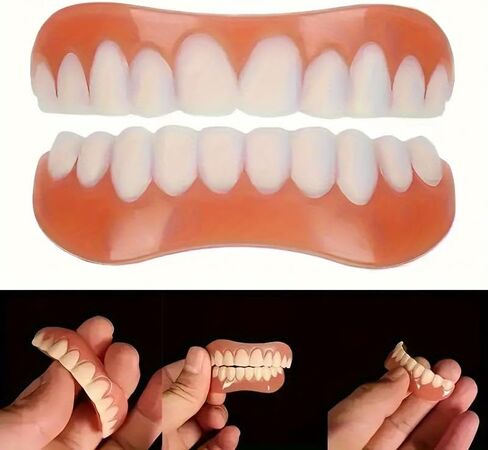 Cosmetic Dental Veneers, Upper and Lower False Teeth Set, Comfortable Fit, Natural Looking Smile in Saudi Arabia