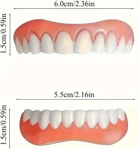 Cosmetic Dental Veneers, Upper and Lower False Teeth Set, Comfortable Fit, Natural Looking Smile in Saudi Arabia