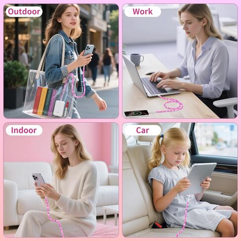 SAMONPOW USB C Cable 60W USB A to Type C Charger Cord Fast Charging Beaded 3.3FT USB C Cable for iPhone 16 15 Pro Max Plus, for Samsung Galaxy S25 S24 S23 and More, Champagne Gold Color in Saudi Arabia